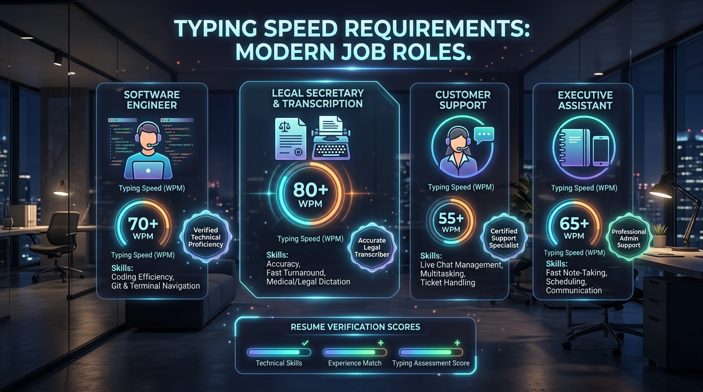 Pre-Employment Typing Tests: Standards, Scoring Formats & How to Pass